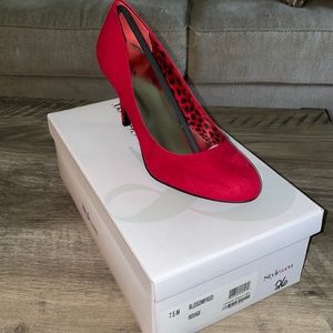 Style & co. Red Heels. Suede